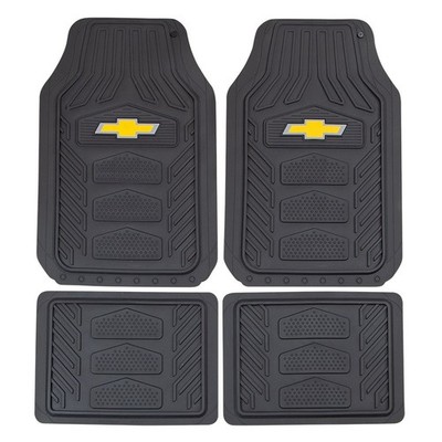 Plasticolor Chevrolet Weatherpro 4 Piece Floor Mats Set, One Size, Black 