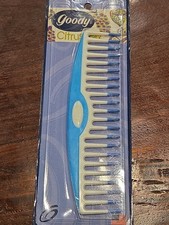 NOS Vtg Goody Wide Tooth Detangling Comb 2000 Color Dipped Blue White 7" Y2K