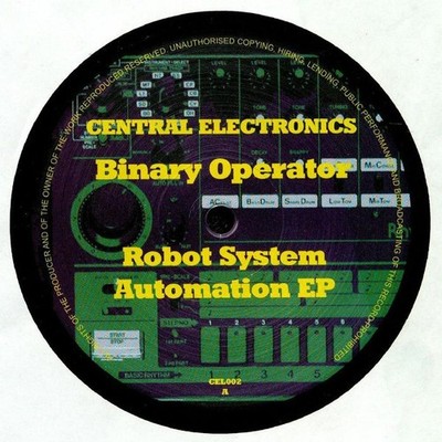 Binary Operator - Robot System Automation EP, 12'', (Vinyl)