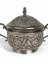 中国　銀製硯　烏銀　古董品？！ 古董美国纯银贝利银行和中间穿孔厨房盘子538G | eBay