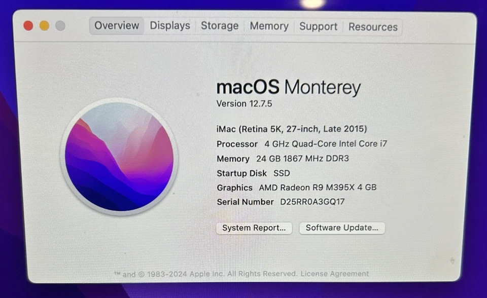 Apple iMac 27" A1419 (2 TB HDD, Intel Core i7, 4,2 GHz, 32 GB) Ende 2015 – silber - Bild 3 von 4