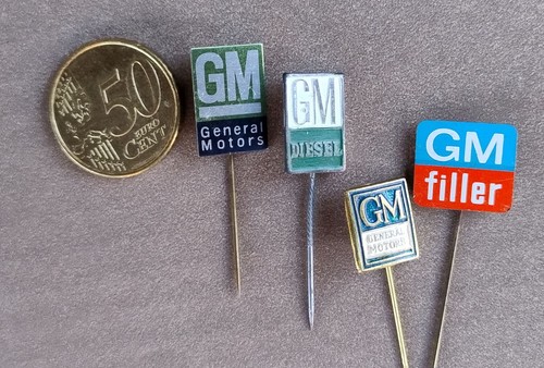 4x alte Antecknadeln    GENERAL MOTORS   Opel      60er    (4x12)