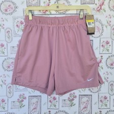 NWT Nike Women's Attack Dri-FIT Mid-Rise 5in Shorts Pink Running Gym Athletic S