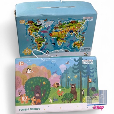 Puzzles World of Animals & Forest friends Observation 80 Pcs Dodo LOT Bundle