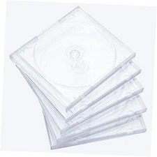 10.4 mm Standard Single Clear CD Jewel Case with Assembled Clear Tray, 25 Pack 