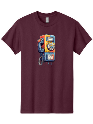 Payphone-3 Mens Graphic Tee, 100% Cotton, Casual Summer Wear