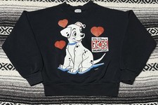 Vtg 90s Walt Disney 101 Dalmatians Movie 17 X 18 Boys Sweatshirt