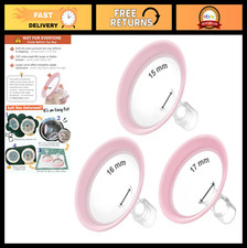 Breast Pump Flanges Set 15/16/17mm Compatible with Medela  Maymom Connectors