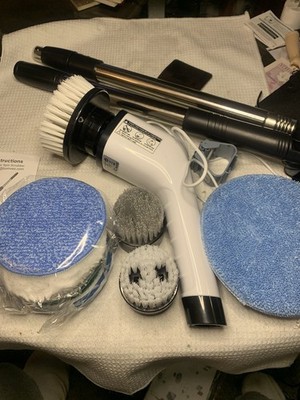 Electric Spin Scrubber, Cordless Cleaning Brush Scrubber for Home, 8 Replaceable