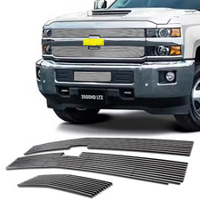 Fits 2015-2018 Chevy Silverado 2500 Hd3500 Hd Chrome Billet Grille Insert Combo Fits 2015-2018 Chevy Silverado 2500 Hd3500 Hd Chrome Billet Grille Insert Combo