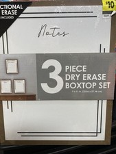 3 Piece Dry Erase Board for Wall