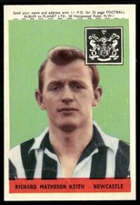 1958 A&BC Footballers Planet Ltd.on Front Richard Matheson Keith (Creased)