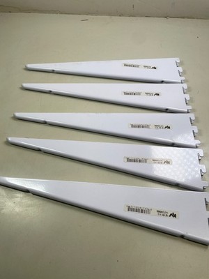 Knape & Vogt 19111 14.5'' Shelf Bracket in White (lot of 5 Brackets)