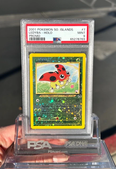 Ledyba Southern Islands 7/18 HOLO Rare 2001 Pokemon PSA 9 MINT 🌀