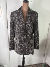 Coldwater Creek wmn Sz 12 Vintage 90  s textured tapestry single breasted blazer