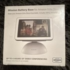 Mission Battery Dock for Amazon Echo Show 8, White Tilting Stand Base MC59W