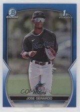 2023 Bowman Chrome Prospects Blue Refractor 71/150 Jose Gerardo #BCP-195 16mf