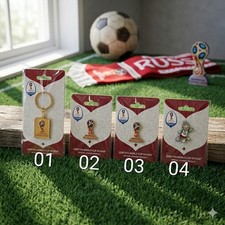 Oficial FIFA 2018 Copa Mundial Rusia Zabivaka Solapa Pin Llavero Llavero Fútbol