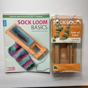 Kb Knitting Board Adjustable Sock Loom And Sock Loom Basics Book Leisure Arts