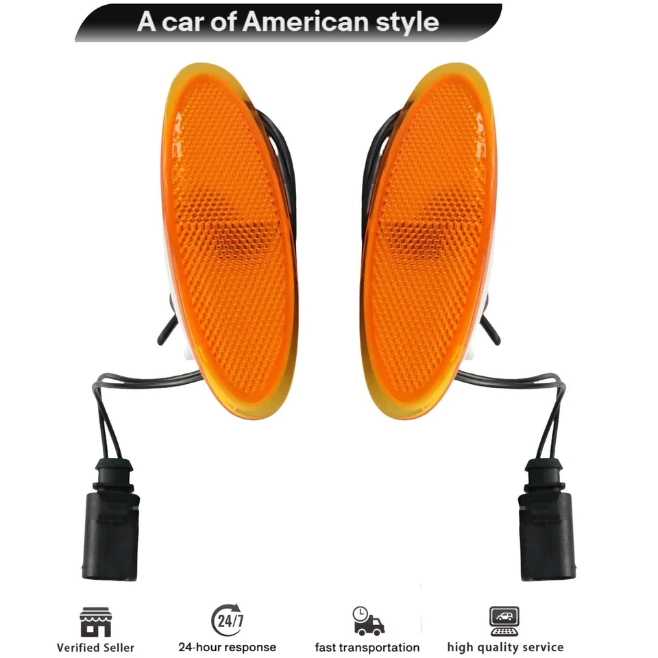 2x Front Bumper Side Marker Light Lamp for Bentley Continental Flying Spur 06-13 - Imagem 3 de 4