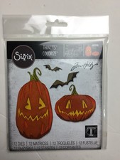 Pumpkin Patch Tim Holtz Sizzix Thinlits Halloween Scrapbooking 12 Dies 665556