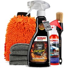 Felgenreiniger Set SONAX Felgenbeast Autopflege Tuch Felgenpinsel Waschhandschuh