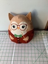 Squishmallow 8" Jaydelle The Owl Back To School Teacher Kellytoy Plush NO TAG BC