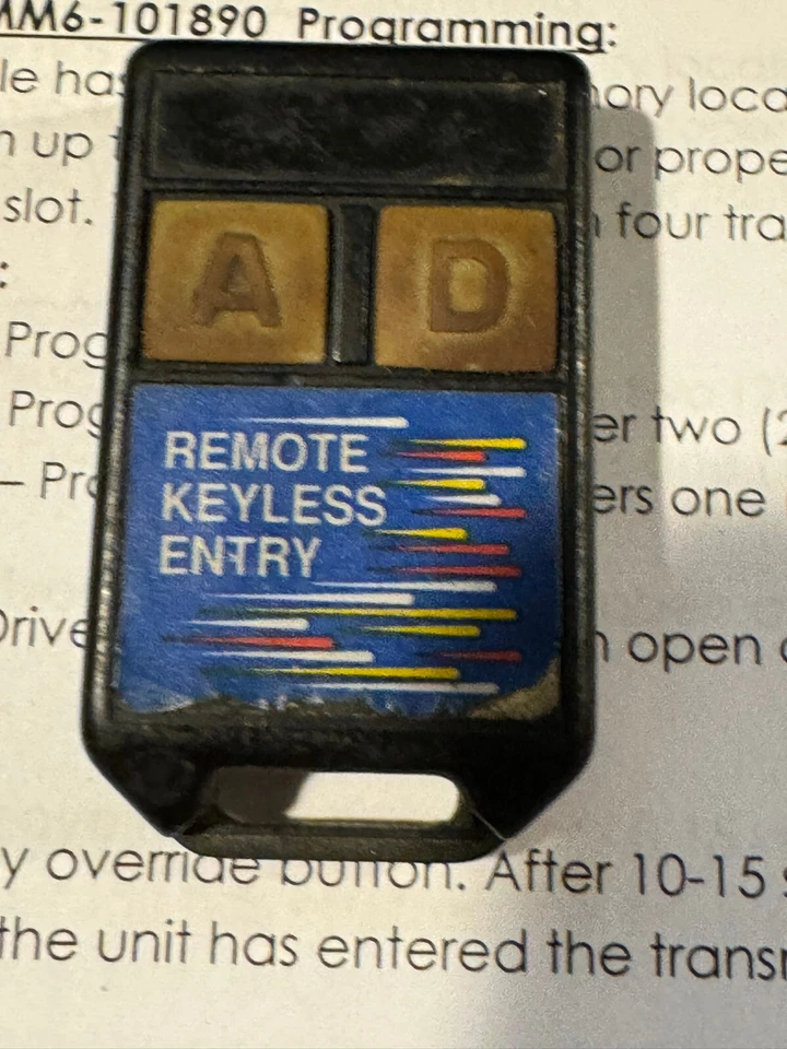 Mando a distancia sin llave Ford Code Alarm arranque coche GOH-MM6-101890 clicker control OE Foto 4 de 4