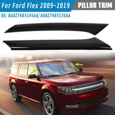 For Ford Flex 2009-2019 Windshield Outer Pillar Trim Molding W/ Clips LH + RH