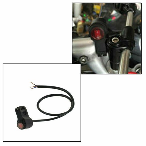 12V Waterproof Motorcycle LED Handlebar Headlight Fog Spot light On Off Switch - Picture 7 of 8