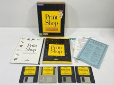 Vintage 1996 The Print Shop Broderbund Windows PC Software 3.5  Floppy Disk Box