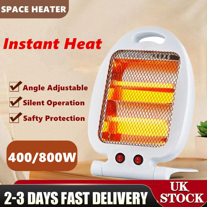 Quartz Halogen Heater for Home Low Energy Space Heater 400/800W