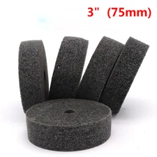 Ø 75mm 3 inch Nylon Fiber Polishing Grinding Wheel Buffing Pad for Bench Grinder