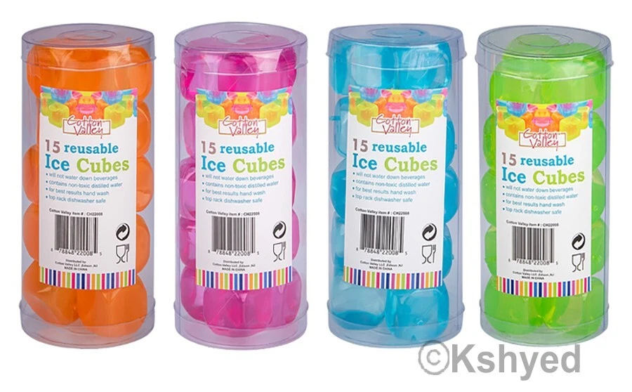 30 Pieces Plastic Reusable Ice Cubes Coolers Refreeze BPA FREE (2 pack)  - New - Image 4 of 4