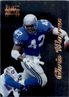 1996 Select Certified Chris Warren . #37