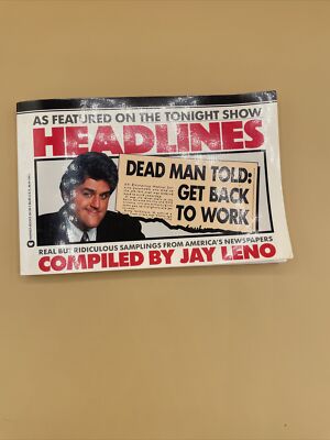 Jay Leno Book Of Headlines - As Featured On The Tonight Show