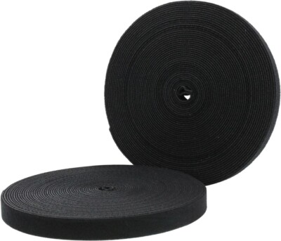StarTech HKLP100 Hook-and-Loop Cable Management Tie - 100 ft. Bulk Roll - Black