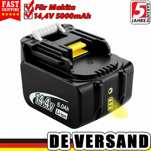 Ersatzakku Für Makita 5,0Ah 14,4V BL1440B BL1430 BL1450B LXT DC18RD Ladegerät - Bild 19 von 31