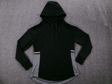 Tangerine Sweatshirt Women Small Black Gray Active Pullover Hoodie Workout Run