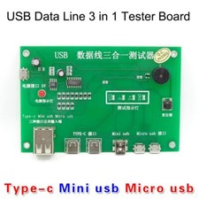 USB Cable Triad Tester Charging Cable Test Card Tpye-c Micro PCB Data Wire Test
