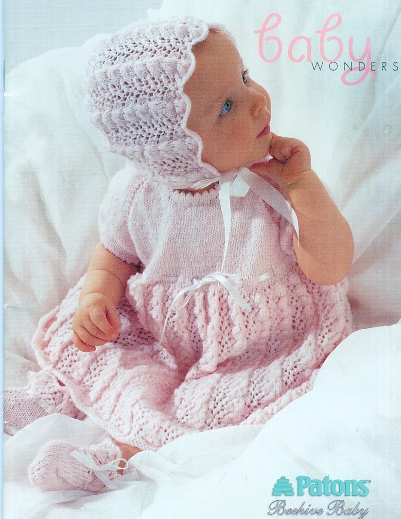 knitted christening gown