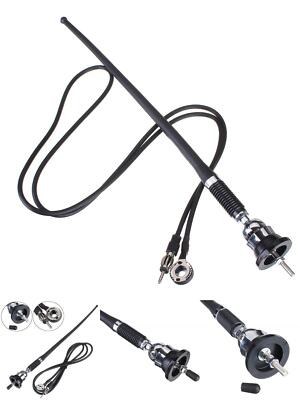 Flexibel Universal Am/Fm / Lw Mast Gummi Antenne Dach Oder Flügel Auto Van Taxi