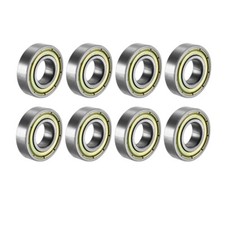 8pcs Deep Groove Ball Bearing 6900ZZ Double Shield 10mmx22mmx6mm Carbon Steel