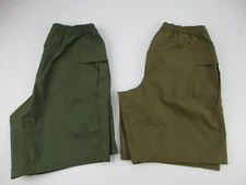 Lot of 2 Mens Small Lululemon Utilitarian 9" cargo shorts tan green