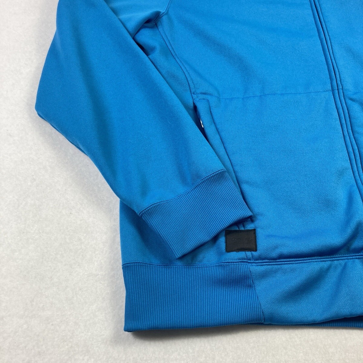 Oakley Full Zip Sweatshirt Mens XL Blue Fleece Lined Long Sleeve