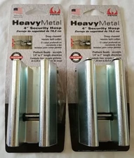 2 Fenix Heavy Metal 4" Security Hasp Padlock Hasp 402ZN12