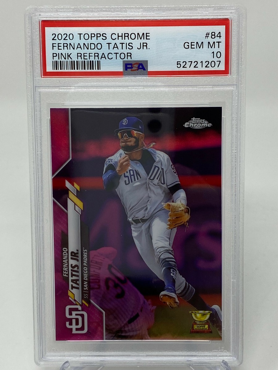 2020 Topps Chrome Fernando Tatis Jr. PINK REFRACTOR PSA 10 | eBay
