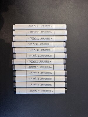 Copic Marker Set 12x Cool Gray Töne + Nachfüller C2 C3 Sketch Marker Grau Twin