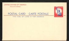 Lot of (4) Postcards Postal Cards Liberty Franklin 2 3 4 cents postage Postcard