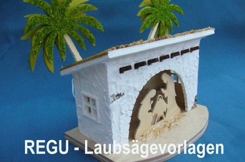 + REGU - modelli di seghetto per foglie N080 ""Natale - PRESEPE - Betlemme tipo A""." - Foto 6 di 8